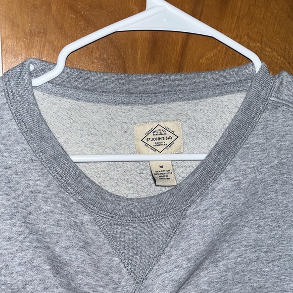 Grey Men’s St. John’s Bay Crewneck Sweatshirt - Picture 3 of 5